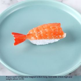 PVC Food Refrigerator Magnetic Paste Japanese Sushi Salmon (Option: Shrimp)